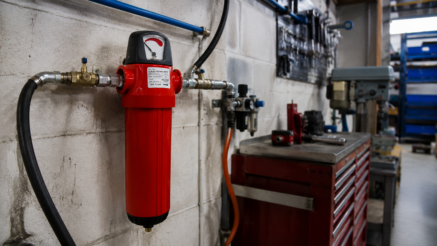 Industrial Keltec compressed air filtration system